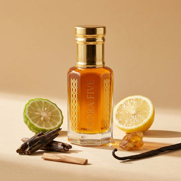 Pink Pepper & Sandalwood Woody Amber Attar — Alcohol-Free Perfume Oil | Flora Five
