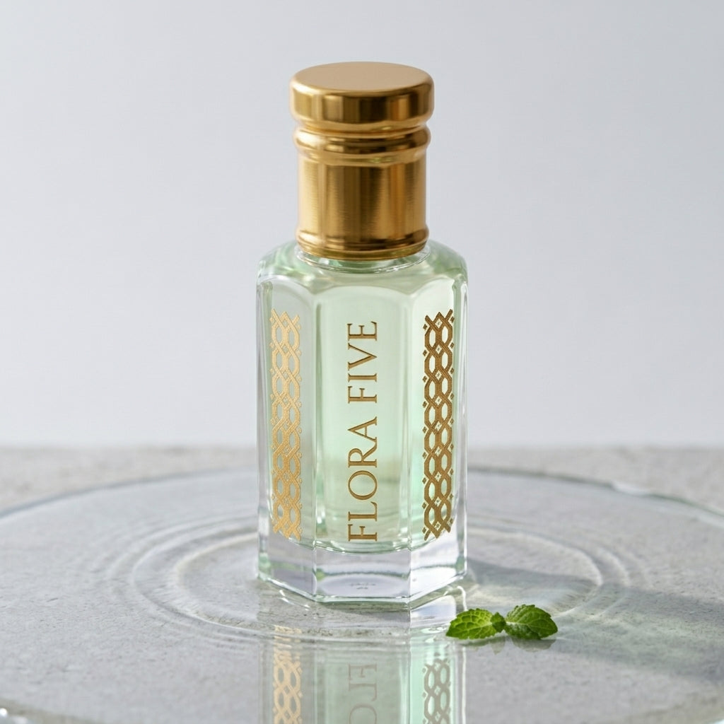 Aab attar – oil-based aquatic fragrance for pulse-point wear by Flora Five