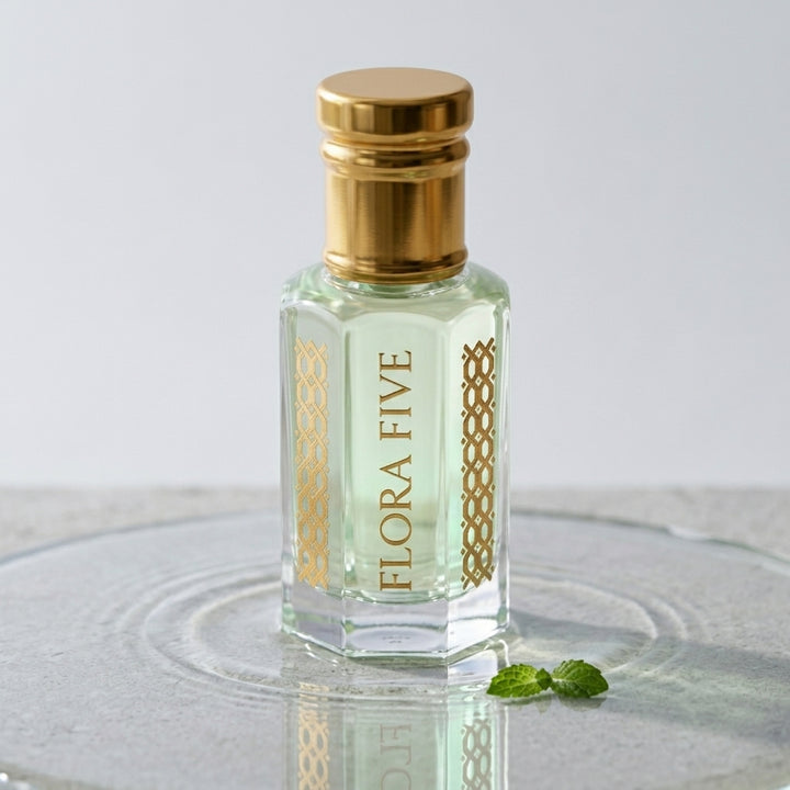 Aab attar – oil-based aquatic fragrance for pulse-point wear by Flora Five