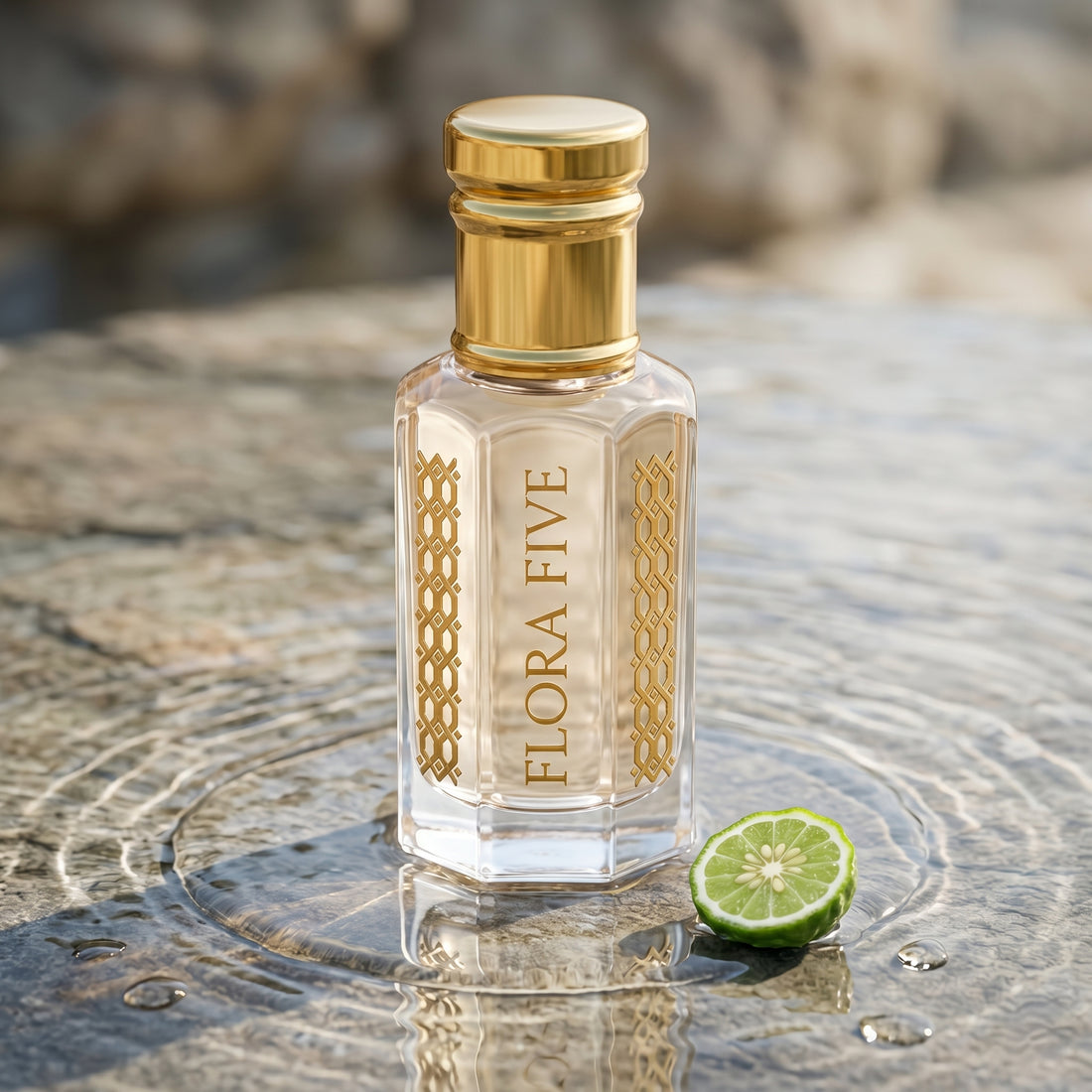Acqua di Gio Absolu alcohol-free attar by Flora Five – concentrated bergamot and patchouli perfume oil roll-on