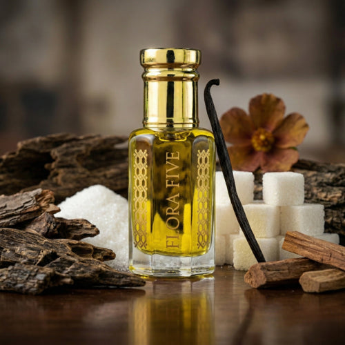 Flora Five Amir Al Oudh | Luxury Sweet Woody Oud Attar Oil
