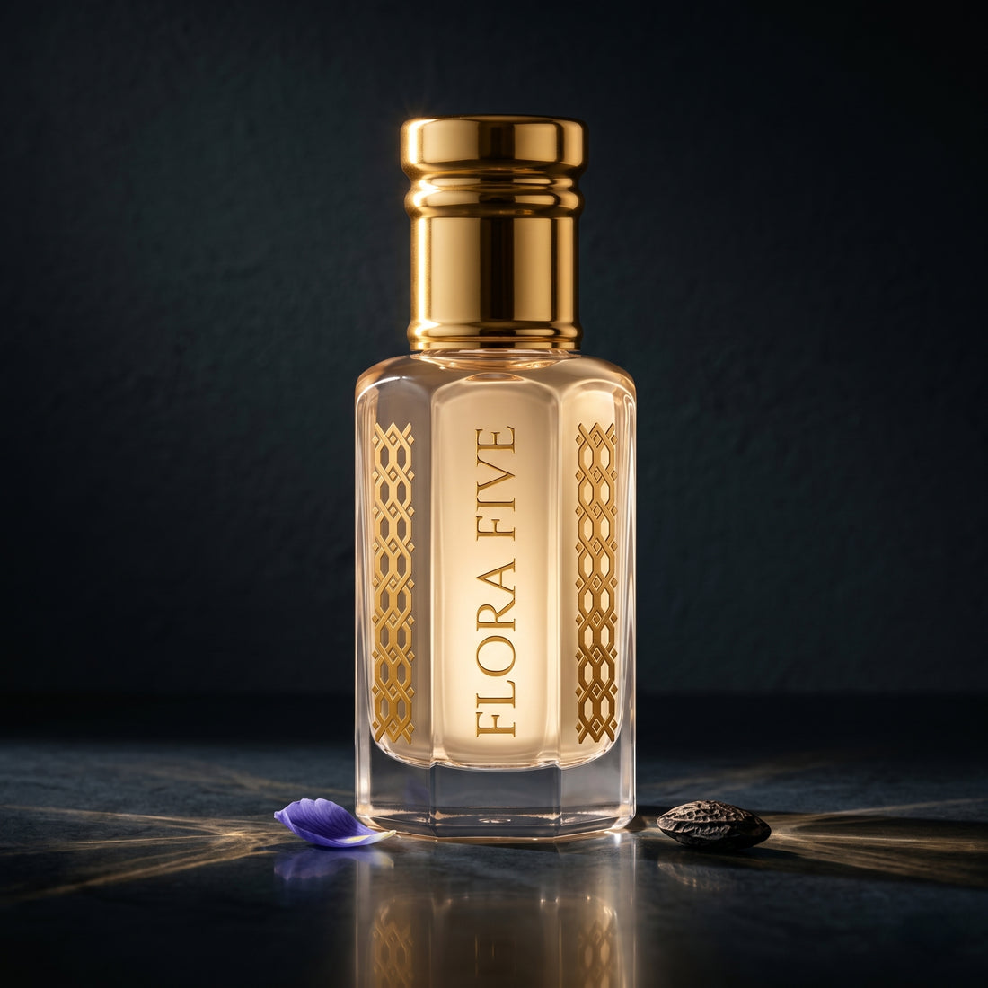 Armani Code inspired alcohol-free attar by Flora Five – concentrated tonka and cedar perfume oil