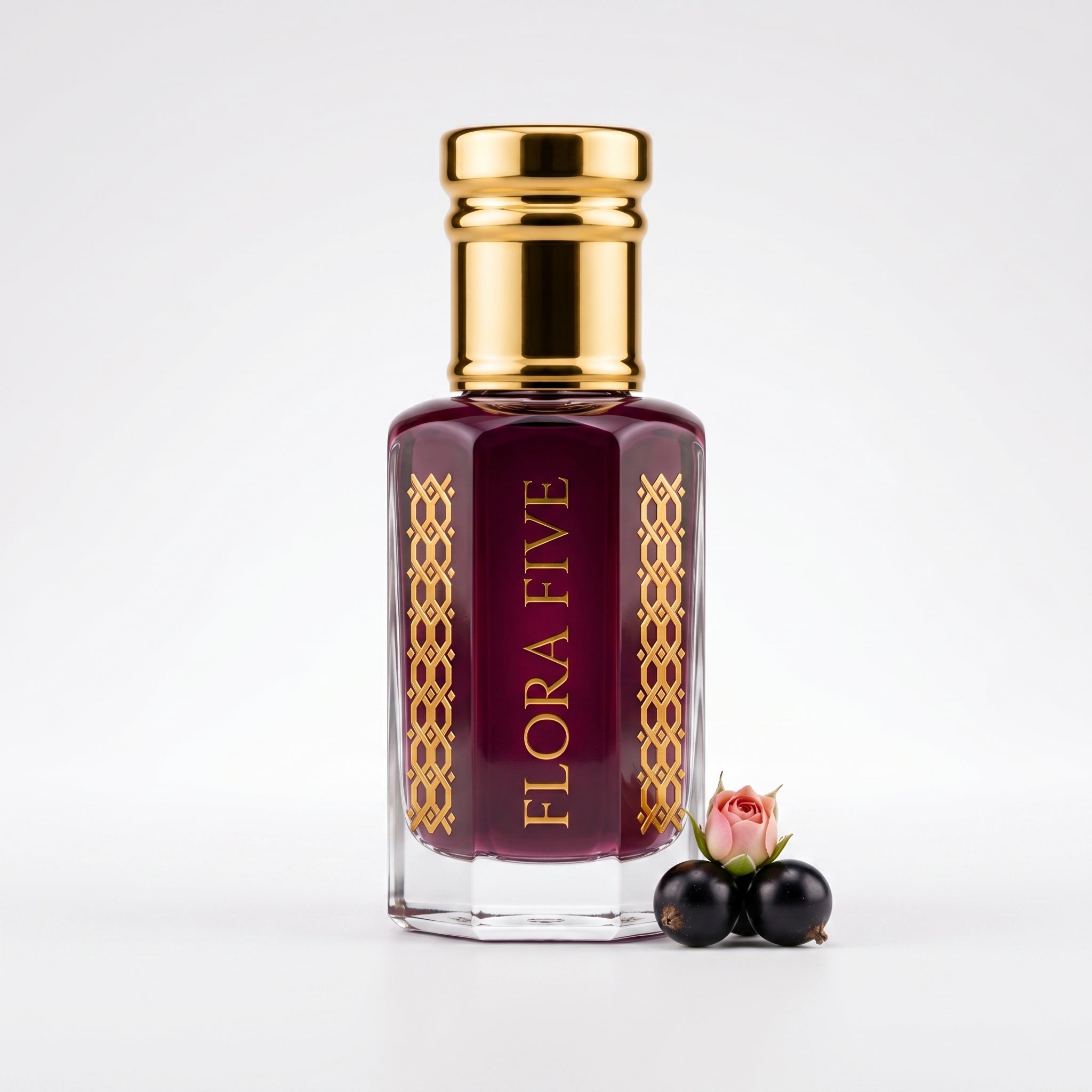 Armani Si attar roll-on – alcohol-free blackcurrant, rose and vanilla perfume oil by Flora Five