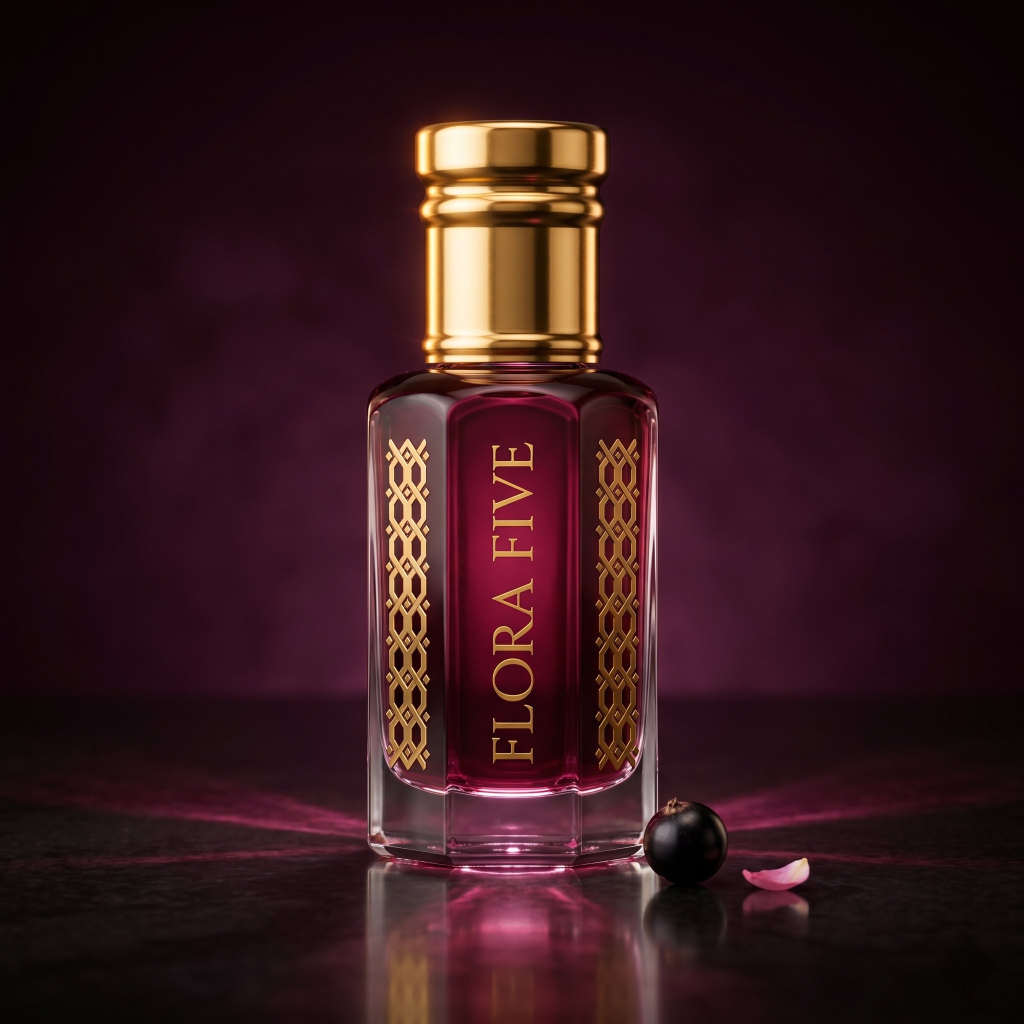 Armani Si inspired alcohol-free attar by Flora Five – concentrated rose and white musk perfume oil