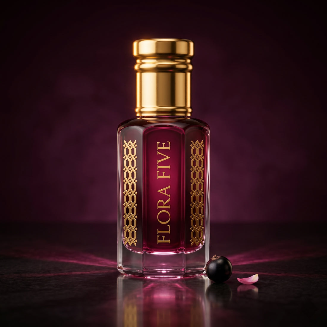 Armani Si inspired alcohol-free attar by Flora Five – concentrated rose and white musk perfume oil
