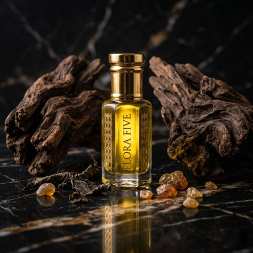 Flora Five Black Oudh | Luxury Dark Woody Musk Attar Oil