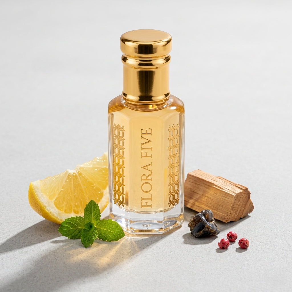 Bleu De Chanel Inspired Attar — Alcohol-Free Perfume Oil for Men | Flora Five