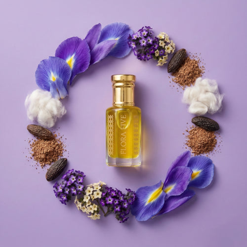 Flora Five Blue Noir — Alcohol-Free Attar Oil | Flora Five