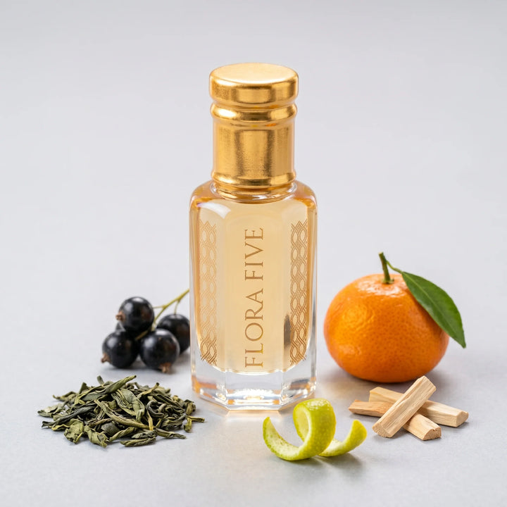 Silver Mountain Inspired Attar by Flora Five – Bergamot Musk Citrus Perfume Oil