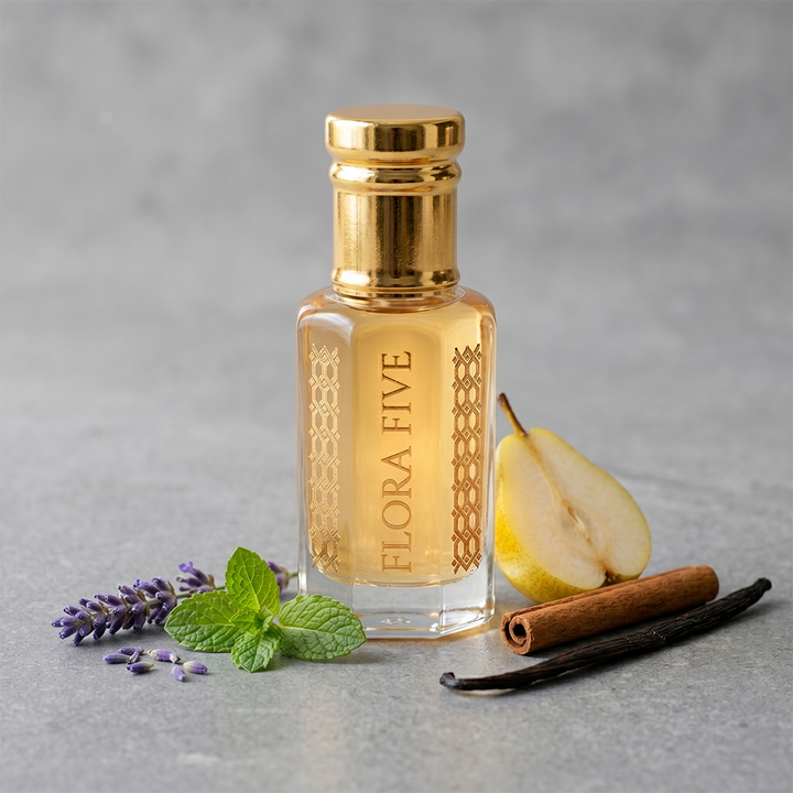 Lavender & Vanilla Gourmand Spicy attar by Flora Five — Lavender & Vanilla gourmand alcohol-free perfume oil