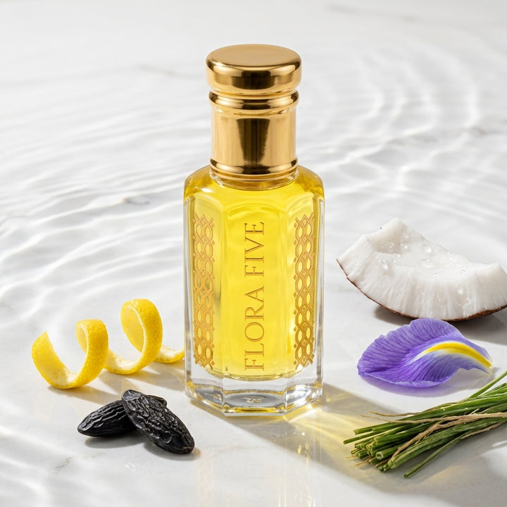 Louis Vuitton Afternoon Swim's Inspired Attar by Flora Five – alcohol-free citrus and ambergris perfume oil