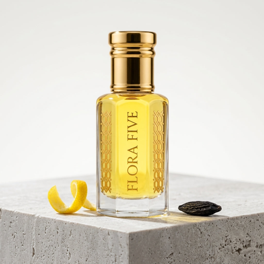 Flora Five Louis Vuitton Afternoon Swim attar oil roll-on glass bottle
