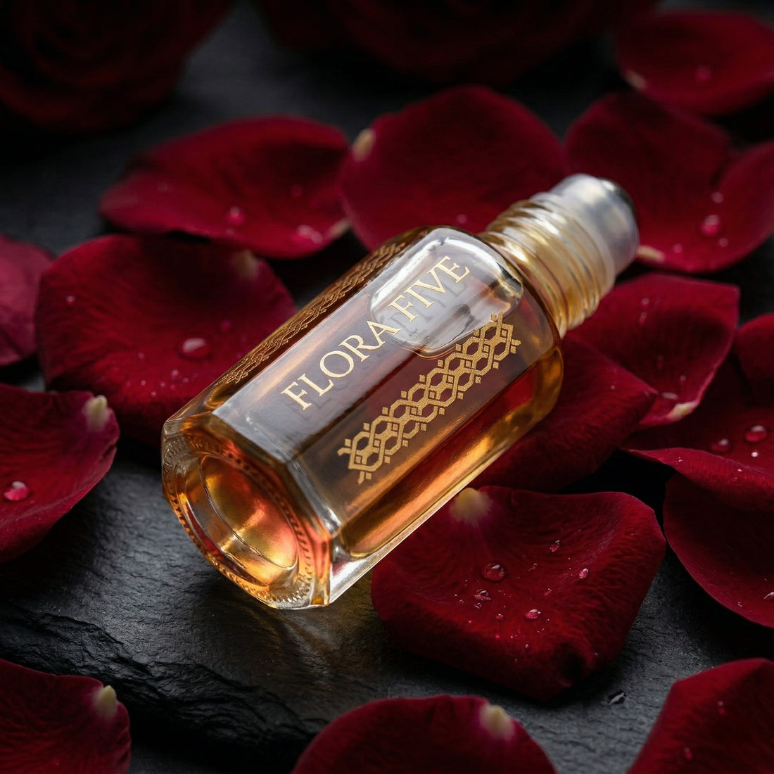 Rose Vanilla — rose & vanilla floral attar by Flora Five