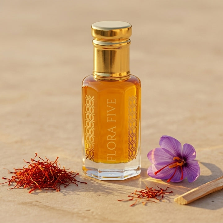Saffron — Saffron & Sandalwood Oriental attar oil by Flora Five (unisex)