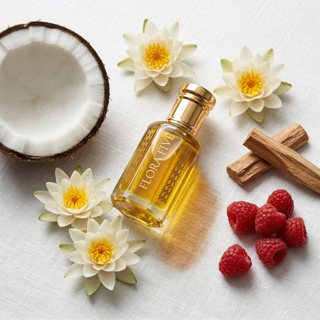 Taj Sunset Attar — Mango & Coconut Gourmand attar oil by Flora Five (unisex)