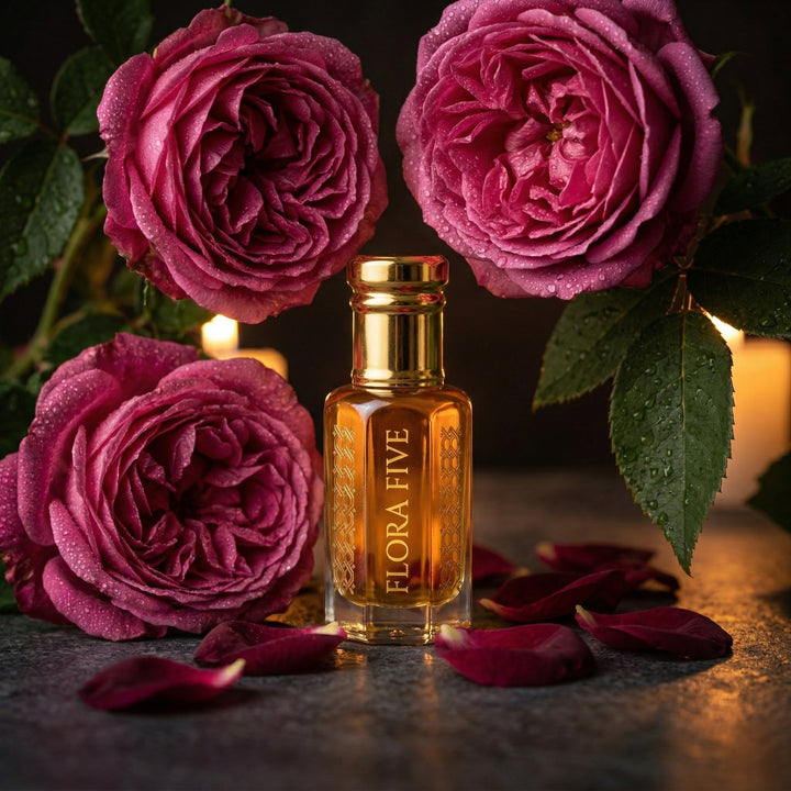 Floral Bouquet attar by Flora Five — Jasmine & Amber floral alcohol-free perfume oil