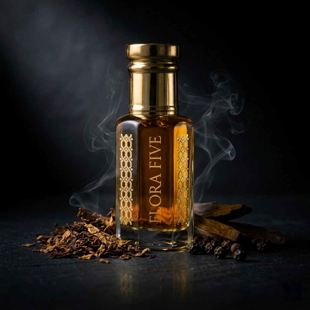 Zara Tobacco Intense Inspired Attar — Alcohol-Free Attar Oil | Flora Five